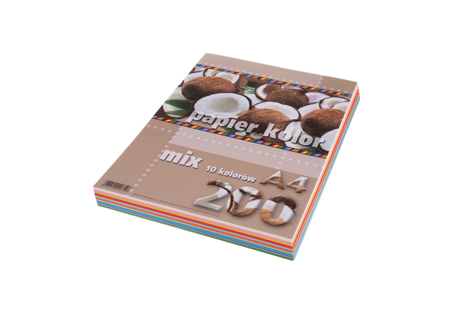 Papier ksero A4 80g 100ark. mix kolorów